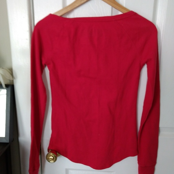 Cherry Red PINK Thermal Tee - Picture 3 of 3